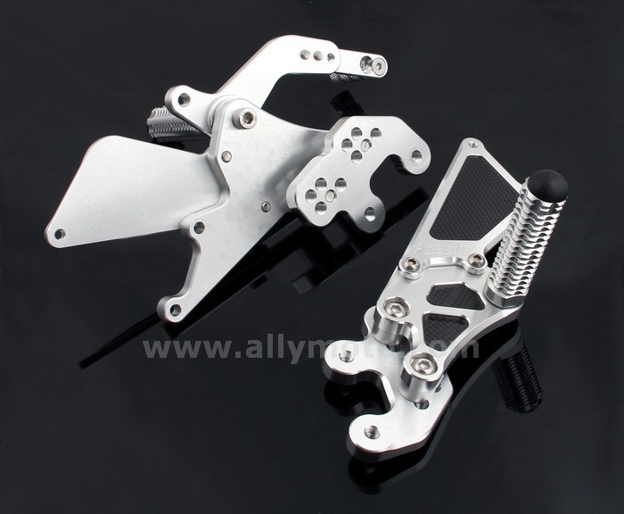 74 Rearset Footpegs Suzuki Gsxr 600 750 2006-2009 Silver@4